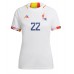 Belgium Charles De Ketelaere #22 Replica Away Shirt Ladies World Cup 2022 Short Sleeve